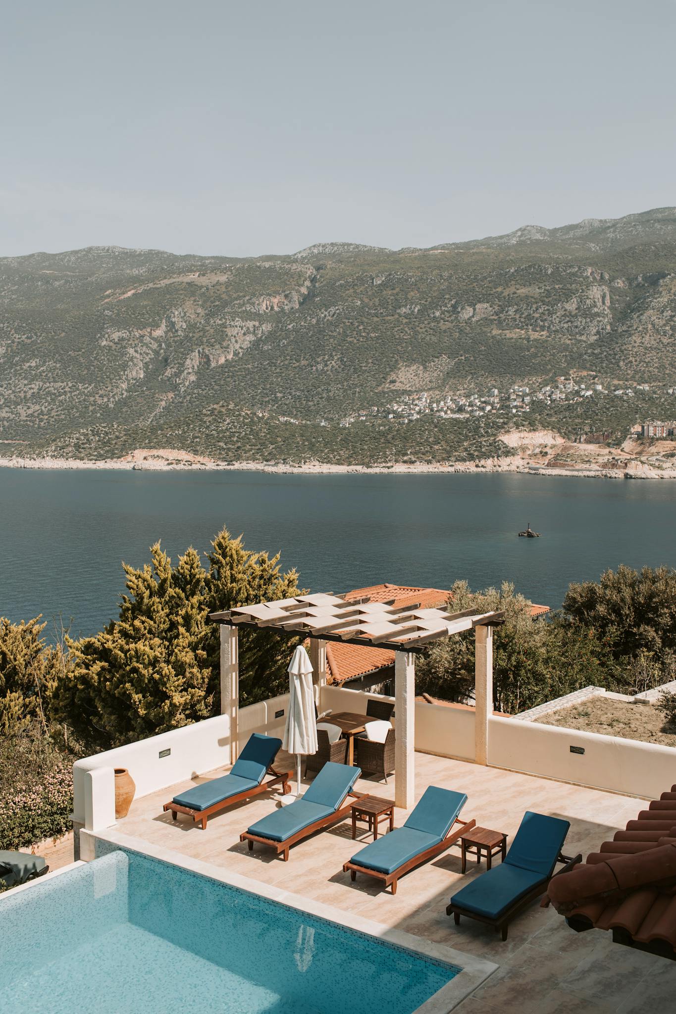 Stunning Poolside View From A Luxurious Villa